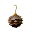 Eco Brown Pinecone Earrings